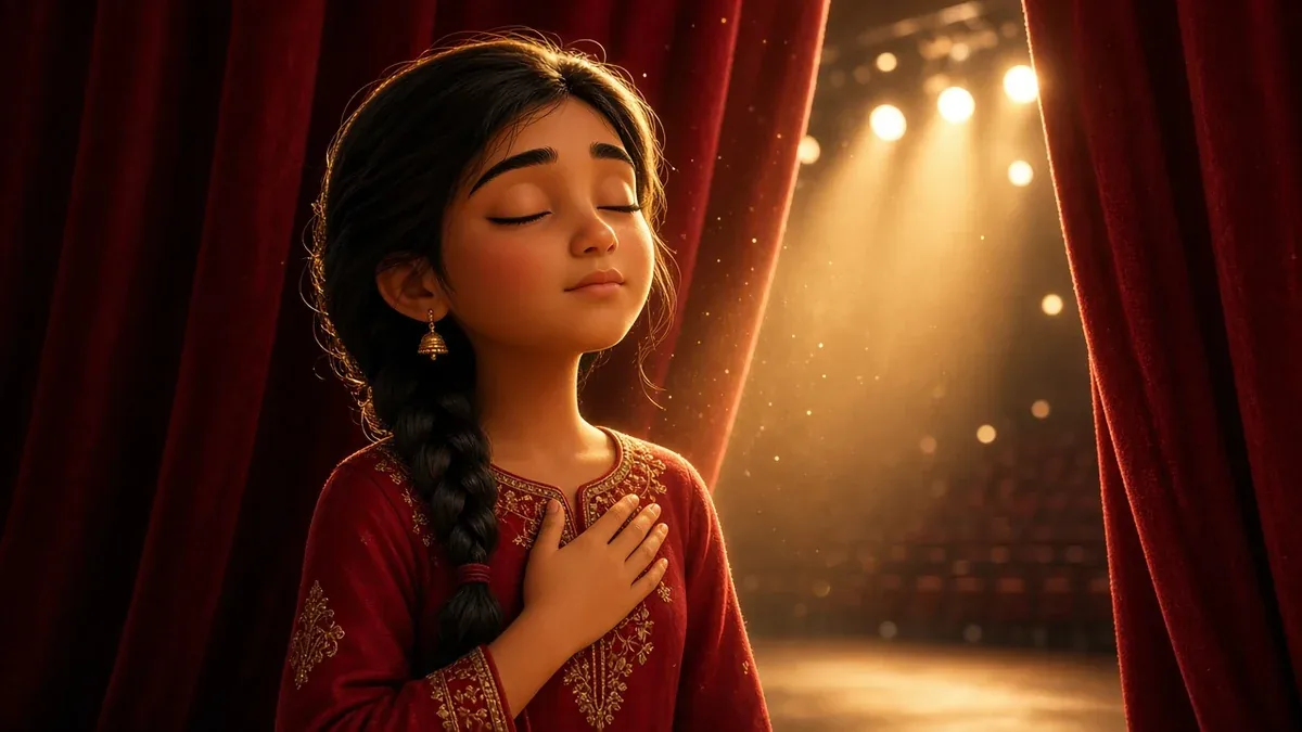 Stage Fright in Children: 7 Gentle Ways to Beat It – illustration